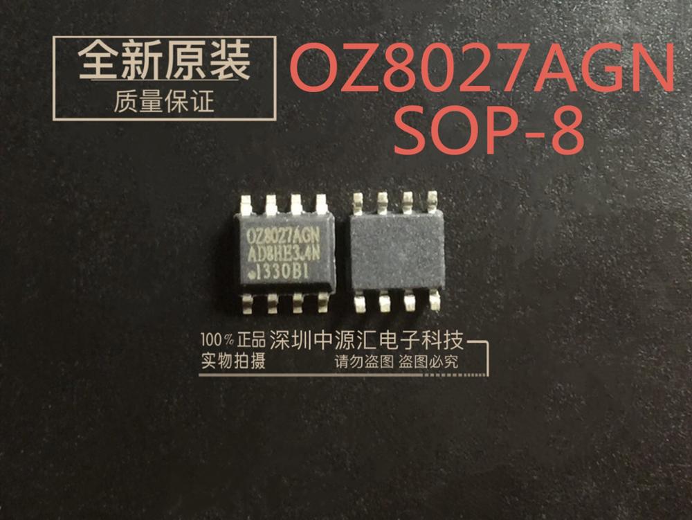 10pcs  100% new and orginal OZ8027AGN OZ8027 SOP-8 Intelligent Lighting Family 
